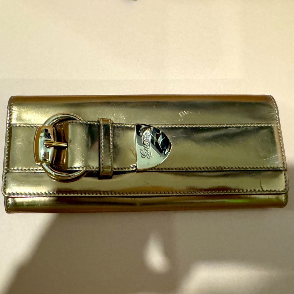 Genuine Gucci Gold Clutch
